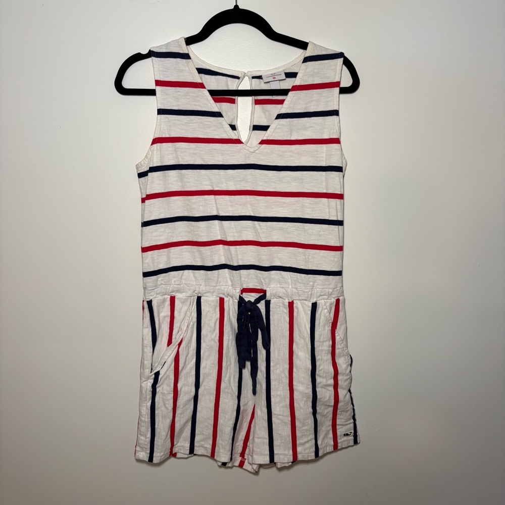 Vineyard Vines Target Romper American Striped Cotton Summer Pride Festive Small